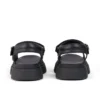Jugend-Damenschuhe Kenzi Ledersandalen Schwarz Jugend-Damenschuhe Kenzi Ledersandalen Schwarz