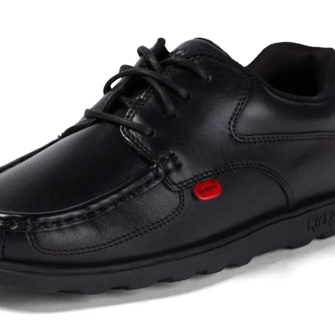 Jugend Herren Fragma Lace 4-Loch Leder Schwarz Jugend Herren Fragma Lace 4-Loch Leder Schwarz
