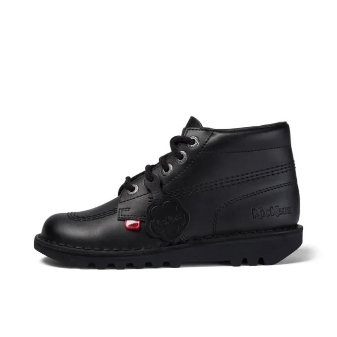 Jugend Unisex Kick Hi Leder Schwarz Jugend Unisex Kick Hi Leder Schwarz