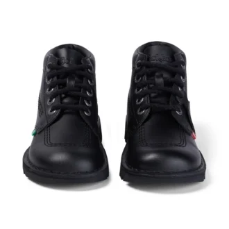 Jugend Unisex Kick Hi Leder Schwarz
