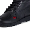 Jugend Unisex Kick Hi Leder Schwarz Jugend Unisex Kick Hi Leder Schwarz