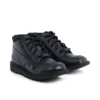 Jugend Unisex Kick Hi Mix Mesh Leder Schwarz Jugend Unisex Kick Hi Mix Mesh Leder Schwarz