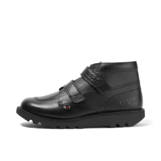 Jugend Unisex Kick Hi Vel Leder Schwarz