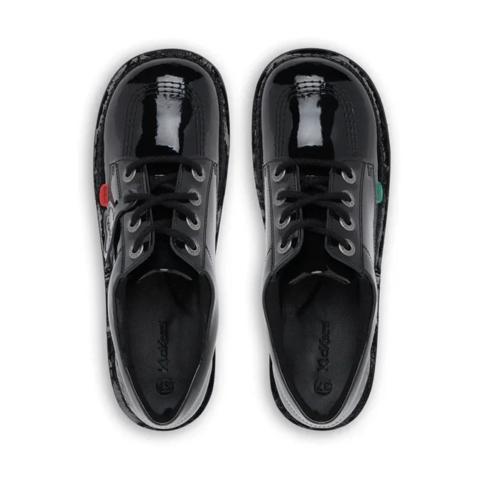 Jugend Unisex Kick Lo Lackleder Schwarz Jugend Unisex Kick Lo Lackleder Schwarz