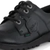 Jugend Unisex Kick Lo Leder Alternative Schwarz Jugend Unisex Kick Lo Leder Alternative Schwarz