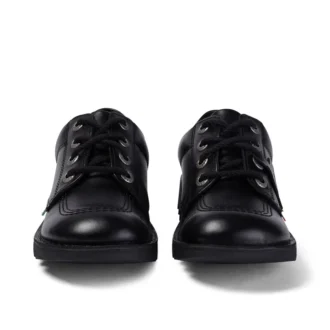 Jugend Unisex Kick Lo Leder Schwarz