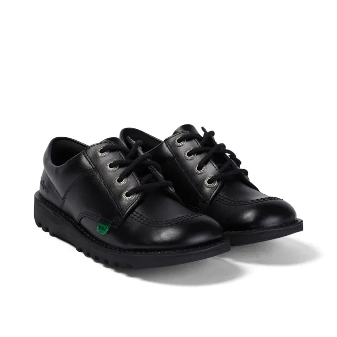 Jugend Unisex Kick Lo Leder Schwarz Jugend Unisex Kick Lo Leder Schwarz
