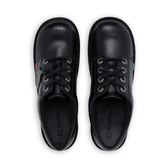Jugend Unisex Kick Lo Leder Schwarz Jugend Unisex Kick Lo Leder Schwarz