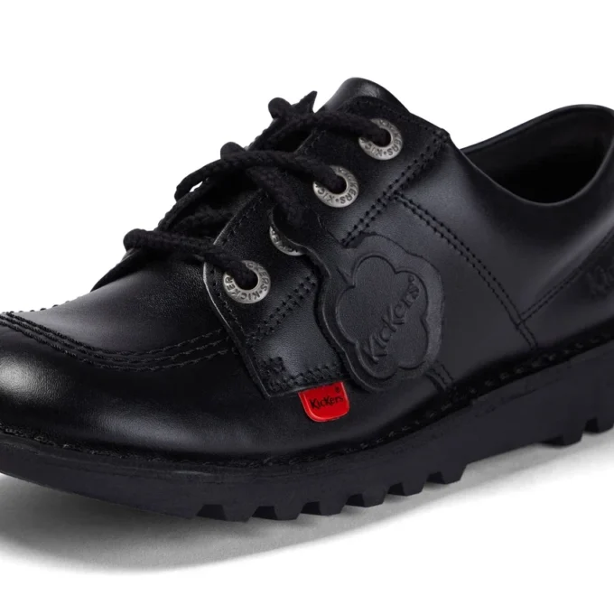 Jugend Unisex Kick Lo Leder Schwarz Jugend Unisex Kick Lo Leder Schwarz