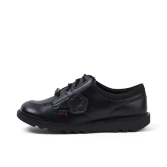 Jugend Unisex Kick Lo Mix Mesh Leder Schwarz