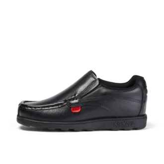 Junior Boys Fragma Slip Leder Schwarz