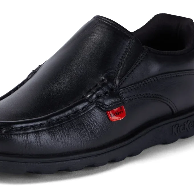 Junior Boys Fragma Slip Leder Schwarz Junior Boys Fragma Slip Leder Schwarz