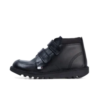 Junior Boys Kick Hi Scuff Leder Schwarz