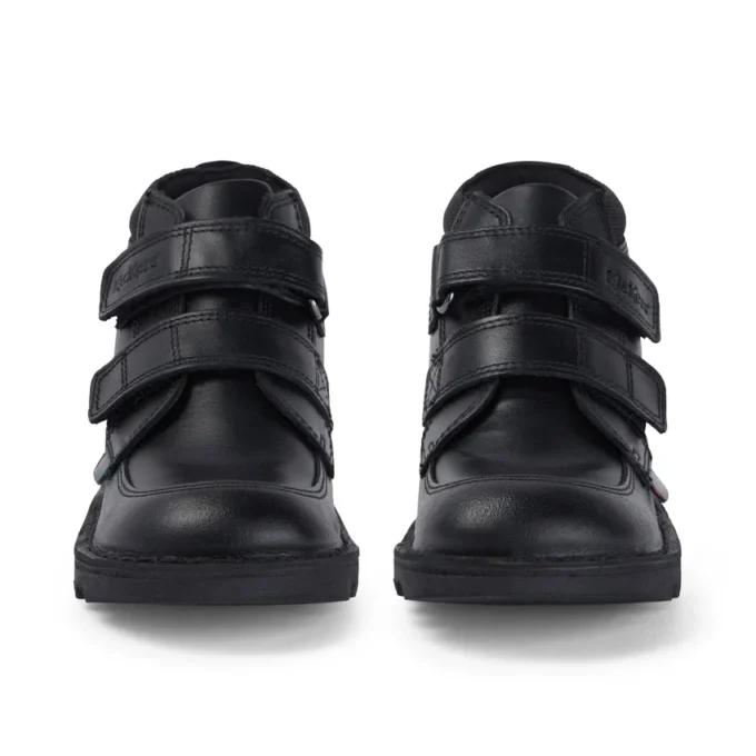Junior Boys Kick Hi Scuff Leder Schwarz Junior Boys Kick Hi Scuff Leder Schwarz