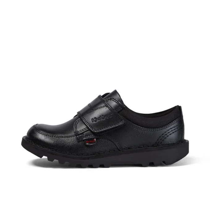 Junior Boys Kick Lo Scuff Leder Schwarz Junior Boys Kick Lo Scuff Leder Schwarz