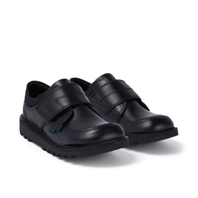 Junior Boys Kick Lo Scuff Leder Schwarz Junior Boys Kick Lo Scuff Leder Schwarz