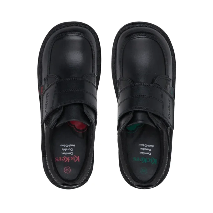 Junior Boys Kick Lo Scuff Leder Schwarz Junior Boys Kick Lo Scuff Leder Schwarz