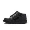 Junior Boys Kick Mid Scuff Leder Schwarz Junior Boys Kick Mid Scuff Leder Schwarz