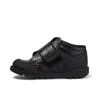 Junior Boys Kick Mid Scuff Leder Schwarz