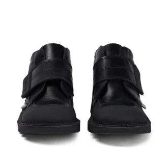Junior Boys Kick Mid Scuff Leder Schwarz