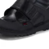 Junior Boys Kick Mid Scuff Leder Schwarz Junior Boys Kick Mid Scuff Leder Schwarz