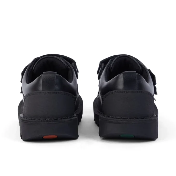 Junior Boys Kick Scuff Twin Leder Schwarz Junior Boys Kick Scuff Twin Leder Schwarz