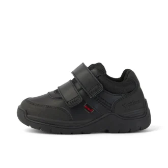 Junior Boys Stomper Mid Leder Schwarz