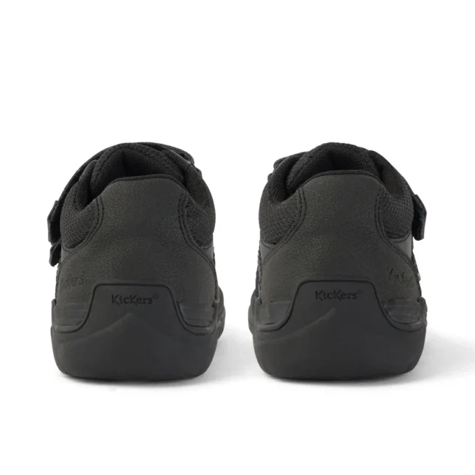 Stomper Mid Leder für kleine Jungen, schwarz