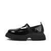 Junior Damen Kenzi T-Bar Lackleder Schwarz Junior Damen Kenzi T-Bar Lackleder Schwarz