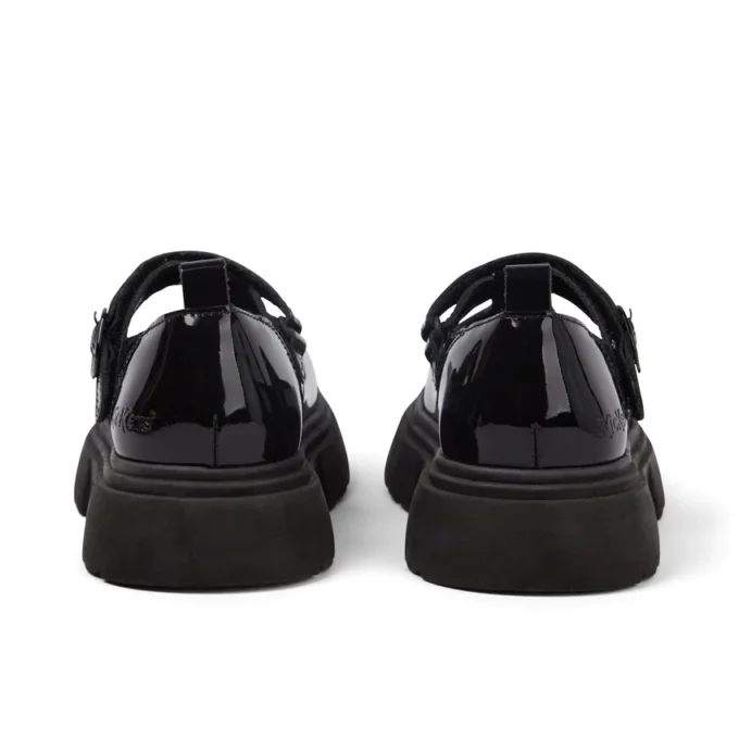 Junior Damen Kenzi T-Bar Lackleder Schwarz Junior Damen Kenzi T-Bar Lackleder Schwarz
