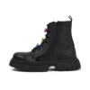 Junior Mädchen Kenzi Stiefel Charm Leder Schwarz