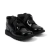 Junior Mädchen Kick Hi Ribbon Lackleder Schwarz
