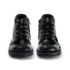 Junior Mädchen Kick Hi Zip Lederimitat Lackleder Schwarz