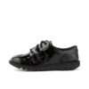 Junior Mädchen Kick Lo Brogue Lackleder Schwarz Junior Mädchen Kick Lo Brogue Lackleder Schwarz