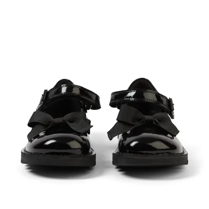 Junior Mädchen Kick MJ Bow Lackleder Schwarz Junior Mädchen Kick MJ Bow Lackleder Schwarz