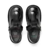 Junior Mädchen Kick T-Bar Bloom Lackleder Schwarz Junior Mädchen Kick T-Bar Bloom Lackleder Schwarz