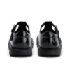Junior Mädchen Kick T-Bar Lederalternative Lackleder Schwarz Junior Mädchen Kick T-Bar Lederalternative Lackleder Schwarz