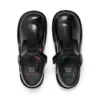 Junior Mädchen Kick T-Bar Vel Lackleder Schwarz