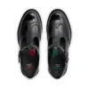 Junior Mädchen Lachly Brogue T-Bar Lackleder Schwarz