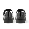 Junior Mädchen Lachly Brogue T-Bar Lackleder Schwarz