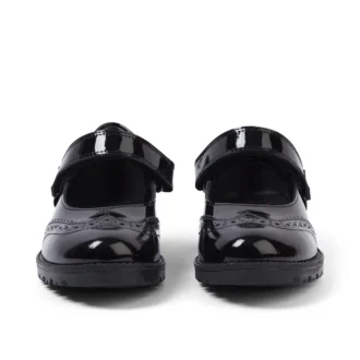 Junior Mädchen Lachly MJ Brogue Lackleder Schwarz