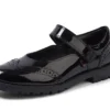 Junior Mädchen Lachly MJ Brogue Lackleder Schwarz Junior Mädchen Lachly MJ Brogue Lackleder Schwarz