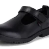 Junior Mädchen Lachly T-Bar Leder Schwarz Junior Mädchen Lachly T-Bar Leder Schwarz