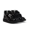 Junior-Mädchen-Stiefel Kick Hi Meadow aus Lackleder, schwarz Junior-Mädchen-Stiefel Kick Hi Meadow aus Lackleder, schwarz