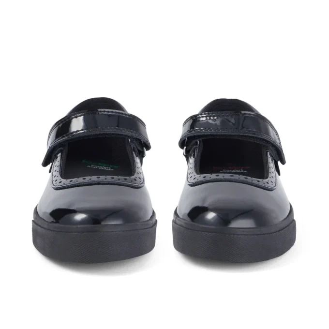 Junior Mädchen Tovni Brogue MJ Lackleder Schwarz