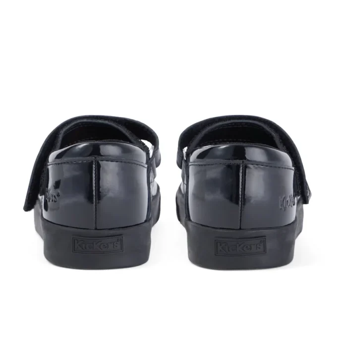 Junior Mädchen Tovni Brogue MJ Lackleder Schwarz