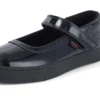 Junior Mädchen Tovni Brogue MJ Lackleder Schwarz