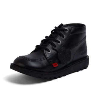 Junior Unisex-Baumwollschnürsenkel Schwarz
