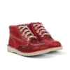 Junior Unisex Kick Hi Glitzer-Schuhe Rot