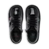 Junior Unisex Kick Hi Zip Lackleder Schwarz